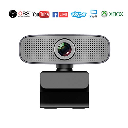 Webcam Streaming YouTube OBS Twitch Compatible Skype Webcam Full HD 1080P PC Camera