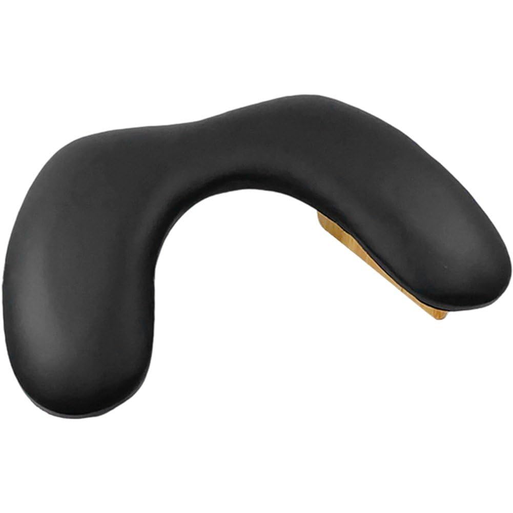 Cojín para las manos y reposabrazos para manicura, Nail Hand Pillow Non-Slip Arm Rest Manicure Cushion Multicolor 18.31x12.2x2.44in(Black)