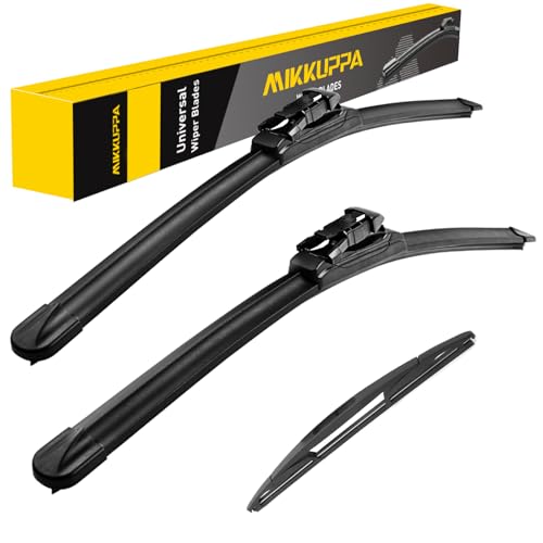 MIKKUPPA 20"+20"+12" Windshield Wiper Blades Replacement for 2008-2012 Ford Escape, Pinch Tab Front & Rear All Season Wiper Blades Set(Pack of 3) by MIKKUPPA - Used condition - US$11.74