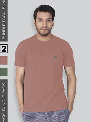 Image of Lux Nitro Pack of 2 Men's Round Neck Tshirt