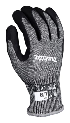 Makita P-84729 Advanced Fitknit® Cut Level 7 Guantes con revestimiento de nitrilo, talla grande