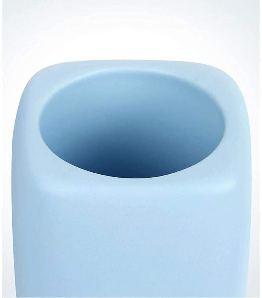 Cepillo de baño de cerámica Cuadrado con Mango Largo y Cabezal reemplazable, Color Blanco. Escobillero para baño. Cepillos y Soportes para Inodoro (Blanco).