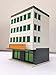 Outland Models Railway Colored Modern City Building 4-Story Office White N Scale