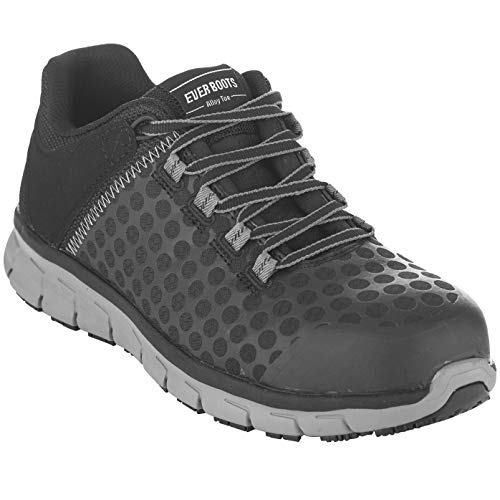 EVER BOOTS Steel Toe Men’s Safety Work Industrial and Construction Shoe Slip Resistant