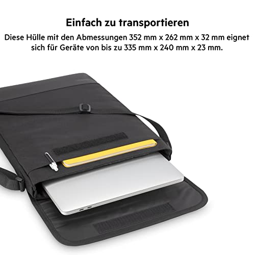 Belkin Laptop-Schutzhülle, kompatibel mit Laptops, Tablets und ChromeBooks der Größen 11 bis 13 Zoll sowie MacBook Pro 13, Air, iPad Pro 11, 12,9 Zoll; zum Geräteschutz; mit Schulterriemen und Griff – Bild 4