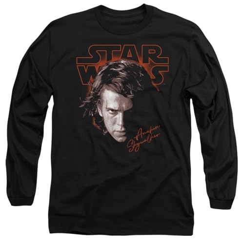 T-shirt Anakin Star Wars Episode III pour adulte noir à manches longues