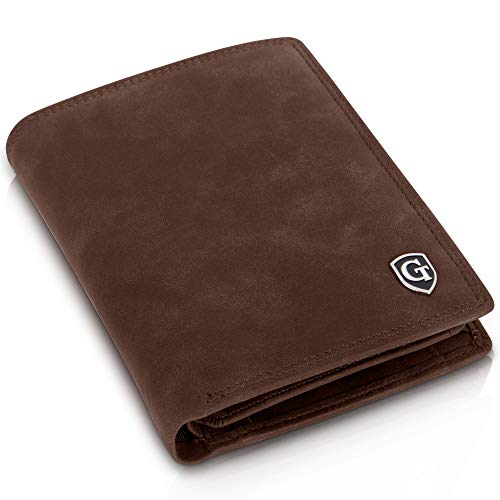 GenTo® Dublin Herren Geldbörse mit Münzfach - TÜV geprüfter RFID, NFC Schutz - geräumiges Portemonnaie - Geldbeutel für Männer - Portmonaise inkl. Geschenkbox | Design Germany