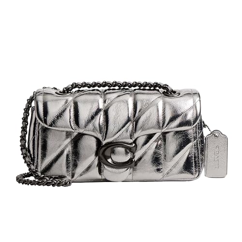 Quilted Metallic Tabby Shoulder Bag 20 with Chain