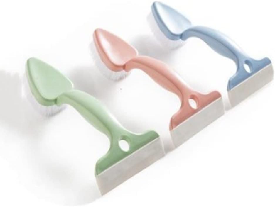 Two-in- Bathroom Cleaning Glass Wiper Window Household Tile Floor Brush Scraper Door and