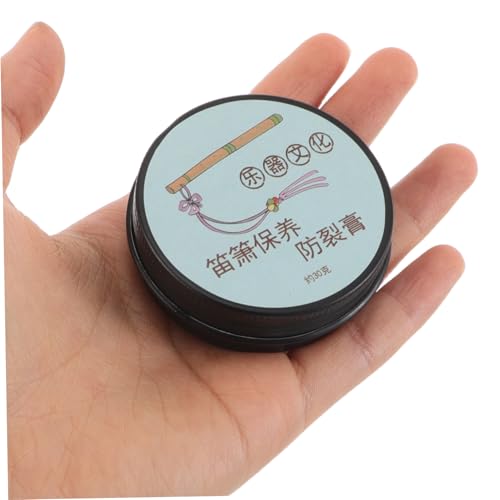 YARNOW 30G Flute Care Cream Dryness Moisturizing Formula for Flutes Recorders Prevents Cracking Easy Application for Optimal Instrument Maintenance