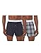 Produktbild Calvin Klein Herren 2er Pack Boxershorts Unterhosen , Mehrfarbig (Ryan Stripe D Well/Hickory Plaid B), M