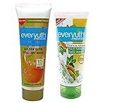 Everyuth Advanced Golden Glow Peel-off Mask, 90gm and Tulsi Turmeric Face Wash, 50g, Combo Pack