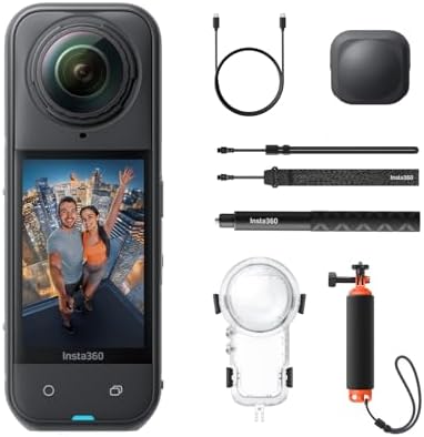 （10:00時点） Insta360 X5 見えない潜水キット - 防水8K 360度全景カメラ、見えない自撮り棒効果、高い暗所性能、3時間バッテリー、クリアな音声、手ブレ補正、AI編集、鮮やかな色味