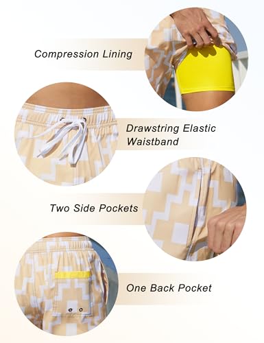 Image of unitop Men's Board Shorts Summer Holiday Surf Trunks Quick Dry