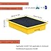 Plastic Leak-Proof Platform, Laboratory Benchtop Control Tray, Oil Drum Capacity Grid Tray for Industrial Use (49x35x9cm/19.3x13.8x3.5in)