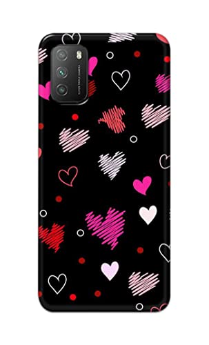 Image of PRINTFIDAA Vibrations of Love Hard Back Cover for Poco M3 Back Cover -(P6) KAT1009