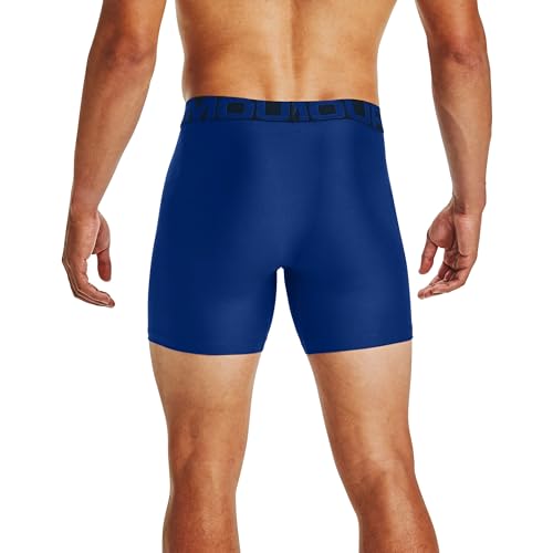 Image of Under Armour Men's Performance Tech 6 Inch 3 Pack Solid Boxer Briefs Boxer Shorts