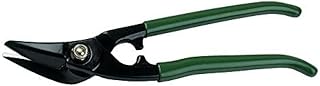 Bahco 583D BH583D Offset Left Metal Shears with PVC Coated Handles, Green/Black, 280 mm