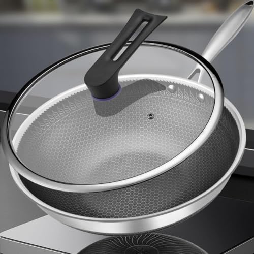 Wok antiadherente con tapa 32 cm miniatura 4