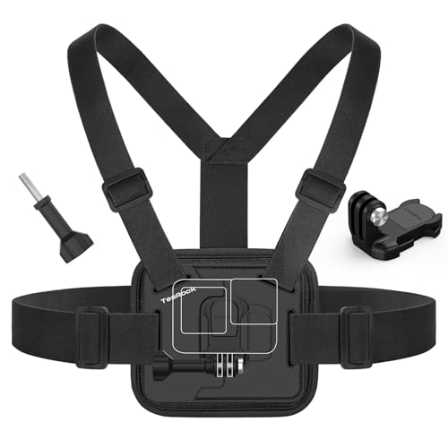 TesRock Brustgurt Brusthalterung Kompatibel mit Alle GoPro Kameras, Chest Mount Chesty für Go Pro DJI Osmo AKASO Action Kameras, Komfortabel und Stabil - Schwarz TesRock Brustgurt Brusthalterung Kompatibel mit Alle GoPro Kameras, Chest Mount Chesty für Go Pro DJI Osmo AKASO Action Kameras, Komfortabel und Stabil - Schwarz