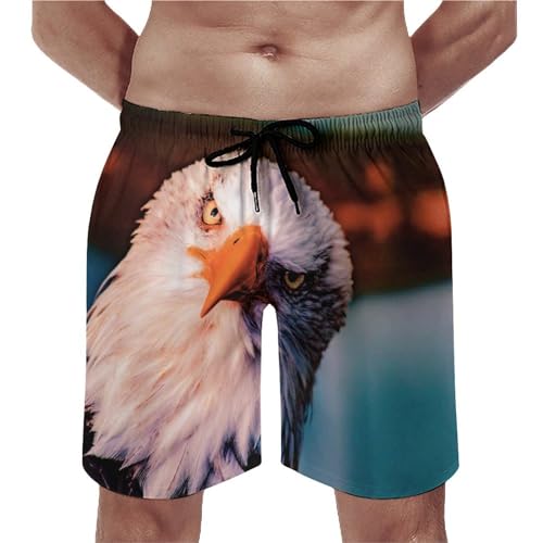 Maillot de bain séchage rapide pour homme style drôle d'oiseau avec poches taille S