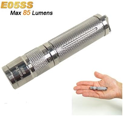 Fenix E05SS Cree XP-E2 85LM Stainless Steel Mini LED Flashlight AAA