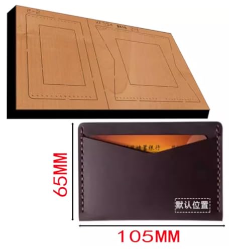 Matrice de découpe en cuir 105x65mm, outil de gaufrage premium - 3