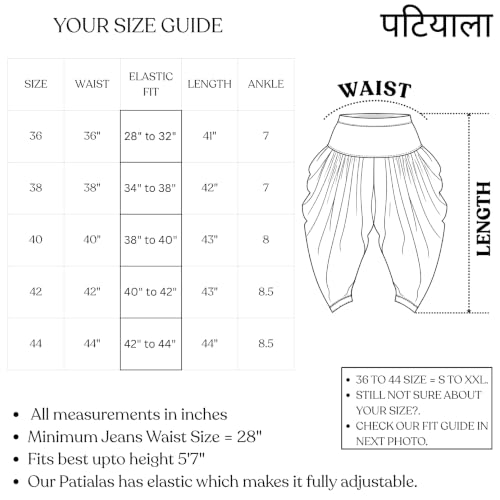 Image of Men's Premium Viscose Rayon Punjabi Patiala Salwar | Traditional Dhoti Style Pant for Men