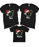 Christmas Family Shirts, Christmas Family Matching Shirt, Custom Christmas Shirt, Mickey and Minnie Christmas Shirt, Mickey Ears Christmas Shirt, Mickey Santa Hat Christmas Shirt