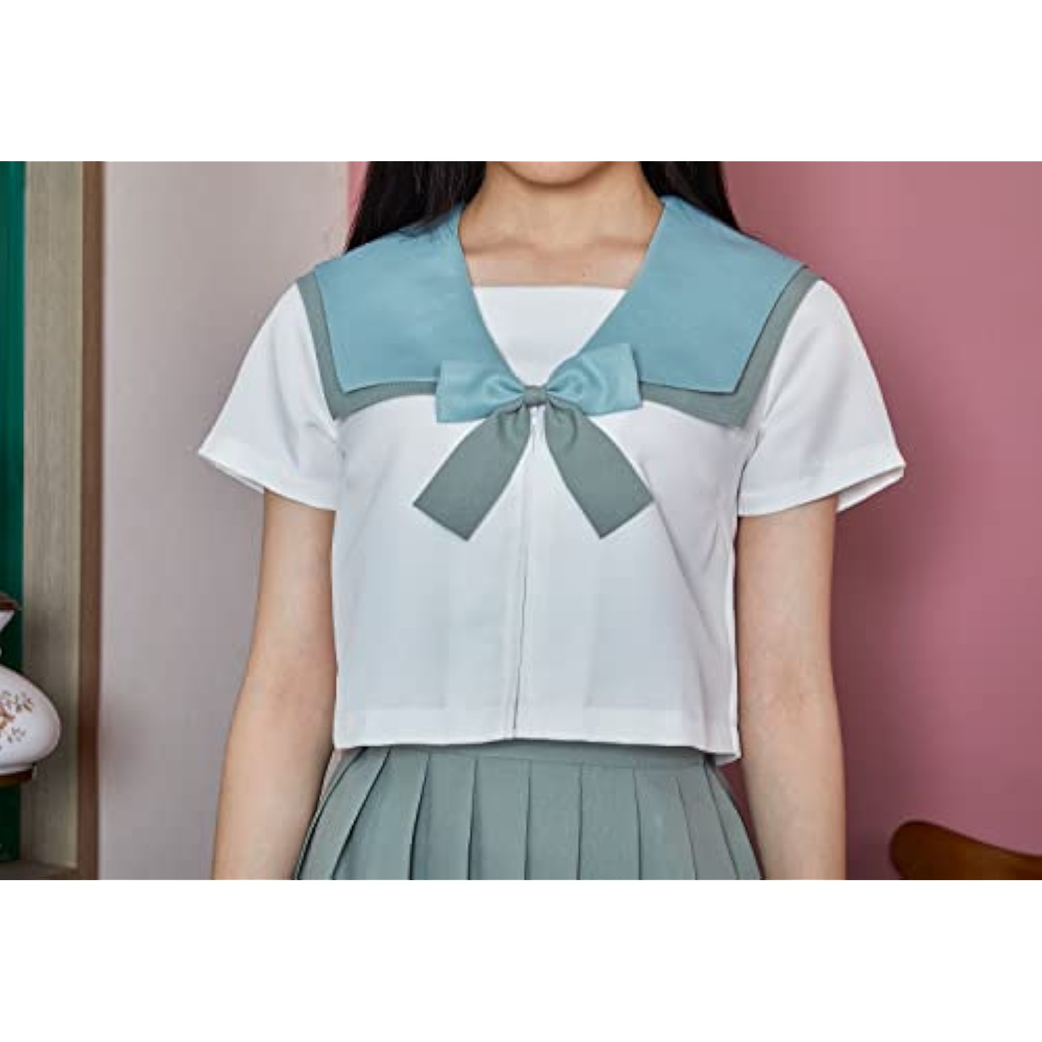 クリアストーン(Clearstone) オルチャンセーラー コスプレ ハロウィン セーラー ダスティミント レディース グリーン 詳細画像5