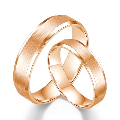 S925/10K/14K/18K Gold Couple Ring Sets, 2pcs Moissanite Wedding Rings Set for Men and Women, Customized His and Hers Matching Promise Bands for Anniversary Engagement Valentine's Day2