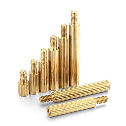 Perno de cobre M2 circular recto macho hembra para separación de placas PCB 40pcs 5