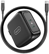 USB C Wall Charger,imuto 90W GaN III 2 USB C Ports PD 3.0 Fast Charger Type C Block USB-C Power A...