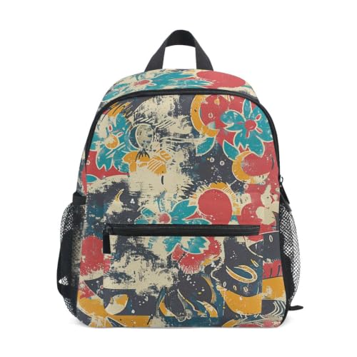 Sac à dos enfants 1-6 ans pour voyage et balades mini sac à bandoulière fleur colorée