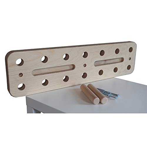 Trend-Welt Tabla de entrenamiento para dominadas, tabla de escalada Freeclimbing Pegboard  La tabla de escalada fabricada en Alemania, Small 35 x 23 cm