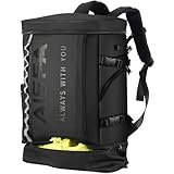 [AISFA] リュック メンズ 登山 リュックサック スクエア バックパック 大容量 防水 15.6インチ PC ビジネスリュック ラップトップバック USB充電ポート付き 30L アウトドア バッグ 旅行 通勤 靴/弁当収納