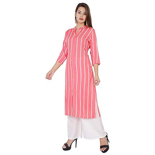 Buy Pink Kurta Plazo Set XL at Amazon.in
