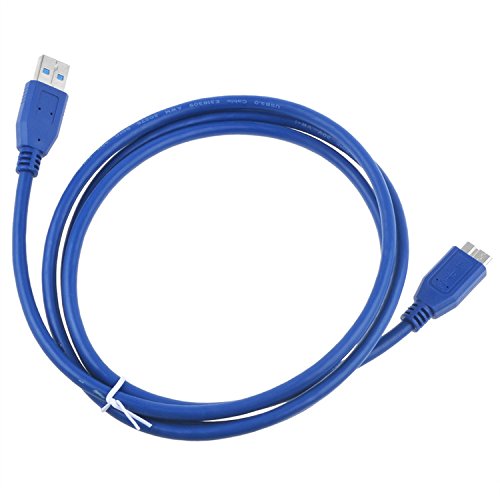 PK Power SB 3.0 Cable PC Data Sync Cord for Toshiba Canvio Connect HDTC715XK3C1 HDTC720XR3C1 HDTC720XK3C1 HDTC720XL3C1 HDTC720XS3C1 HDTC720XW3C1 593500-A 500GB