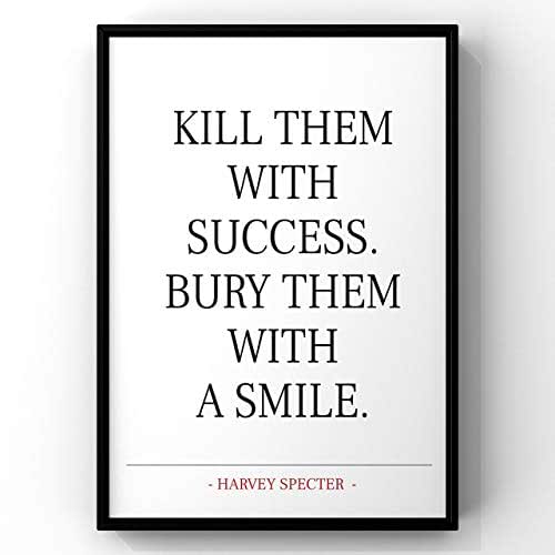 Harvey Specter Poster, Harvey Specter Print,Kill Them With Success,Suits TV show