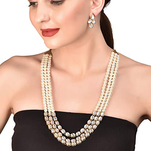 Image of Touchstone Indian Colorful Delicate Desire Traditional Exclusive Designer Jewellery Pendant Sets for Women
