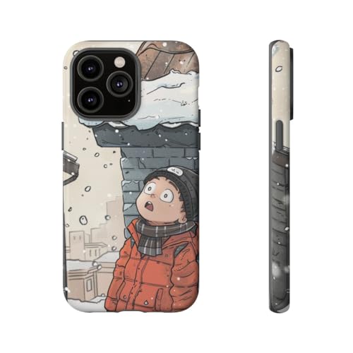 Coque iPhone 14 Pro Max Chibi Orange rigide antichoc