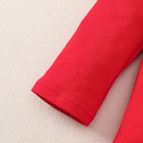 Image of Magic Park 1-14Y Toddler Ruffle T Shirt Girls Solid Color Blouse Kids Girl Short Long Sleeve Tops Casual Tee