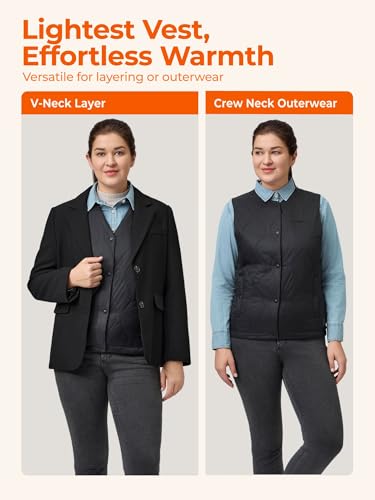 ORORO Women's Ultra Lightweight Heated Vest Liner with 4 Heat Zones, Soft Heated Quilted Vest (Charger Not Included)3