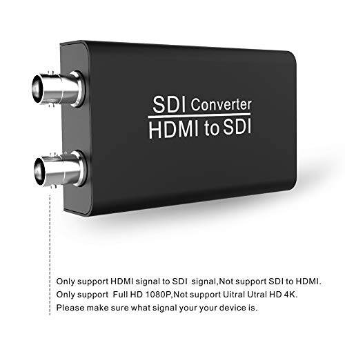 HDMI to SDI Converter,ABLEWE HDMI to 3G-SDI/HD-SDI/SDI Audio and Video Converter with Dual SDI Output for Monitors Home Theater …
