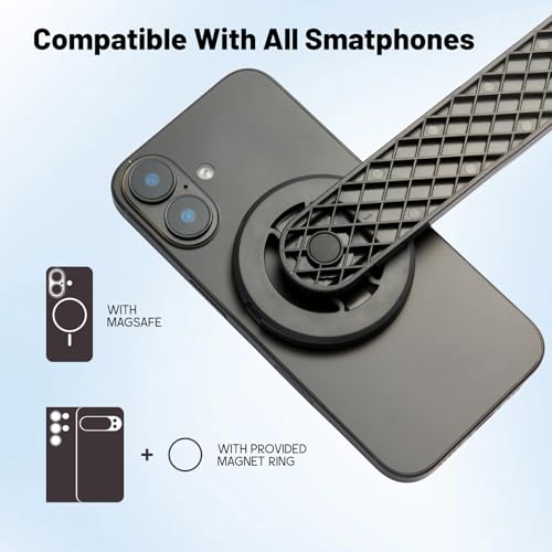 Trípode magnético para iPhone extensible PIOENIMAGE evita caídas en grabación 3