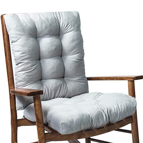 Outdoor Chair Cushions, 2-Pack Grey Garden Seat Pads for Rocking Chair Rattan Chair, Sofa with Vacuum Pack