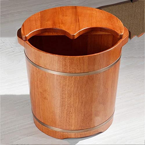 Bañera de pies de madera artesanal para relajación miniatura 4