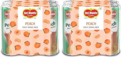 Image of Del Monte Peach Fruit Drink Gift Pack, Pack of 12, 240ml