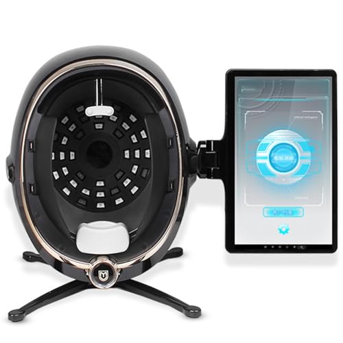 LXPINGMM Skin Analysis Machine Facial for Salon,13.3/21.5" HD Display, AI-Powered Facial Scanner,8-Spectral Imaging,Multi-Language,for Salons & Spas Black-13.3in