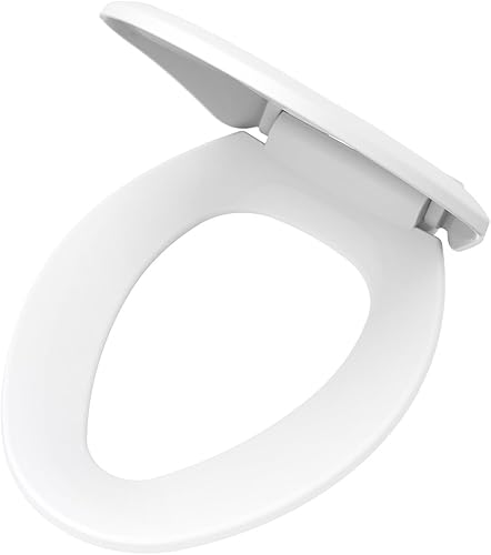 Asiento de cierre lento alargado blanco